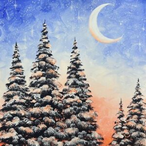 Juhendatud maalimine - Detsember - Vein & Pintsel