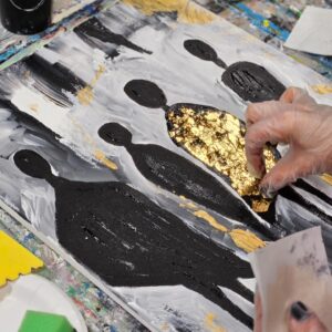 ABSTRAKTNE GOLD FOIL AKRÜÜLMAAL - 24 APRILL