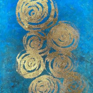 ABSTRAKTNE GOLD FOIL AKRÜÜLMAAL - 7 VEEBRUAR